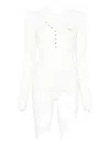 Elisabetta Franchi Knitted Sweater In White