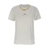 Elisabetta Franchi Logo-embellished Chain-neckline T-shirt In White