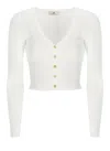 Elisabetta Franchi Sweaters In Beige