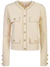 ELISABETTA FRANCHI ELISABETTA FRANCHI SWEATERS BEIGE