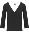 Elisabetta Franchi Sweaters In Black