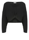 Elisabetta Franchi Black Viscose Sweater In Black