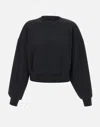 Elisabetta Franchi Cotton Sweatshirt With Logo In Black