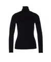 Elisabetta Franchi Wool Blend Turtle-neck Sweater In Black