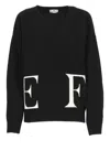 Elisabetta Franchi Logo-intarsia Virgin-wool Jumper In Black