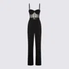 Elisabetta Franchi Tailored Jumpsuit With Corset Bodice In Black