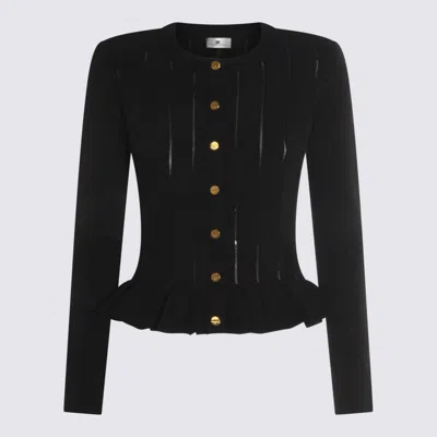ELISABETTA FRANCHI SWEATERS BLACKS AND GREYS