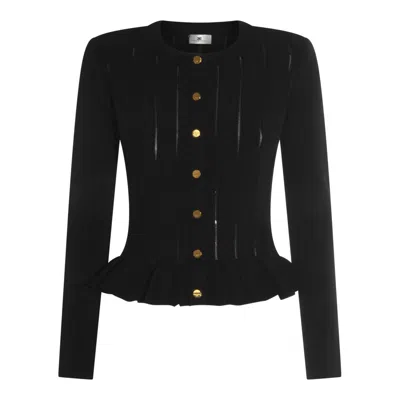 ELISABETTA FRANCHI SWEATERS BLACKS AND GREYS