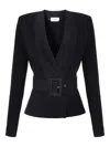 Elisabetta Franchi Classic Solid Black Sweater With Round Neckline In Black