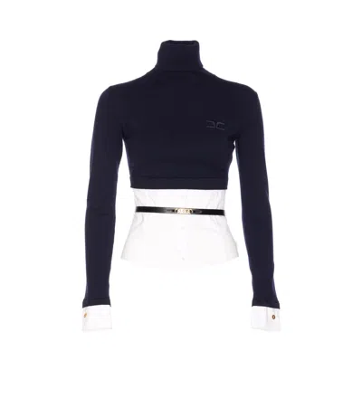 Elisabetta Franchi Sweaters In Blue