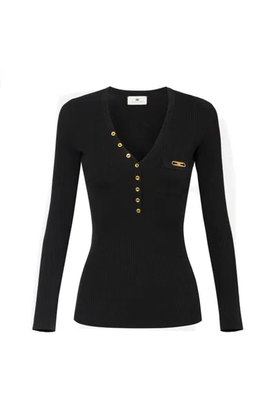 Elisabetta Franchi Sweaters In Blue
