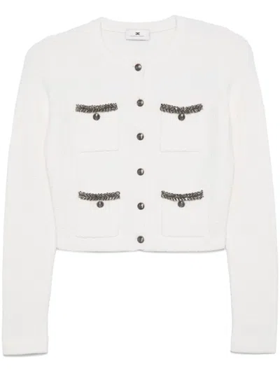 Elisabetta Franchi Sweaters Light And Natural In Black