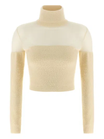 ELISABETTA FRANCHI SWEATERS MILK