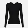 Elisabetta Franchi Sweater With Shiny Bands In Black