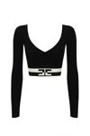 Elisabetta Franchi Sweaters In Black