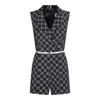Elisabetta Franchi Black Jumpsuits In Multi