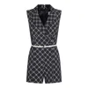 Elisabetta Franchi Black Jumpsuits In Multi