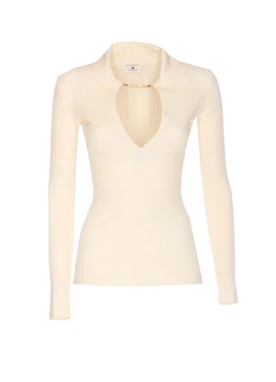 Elisabetta Franchi Sweaters In Neutral