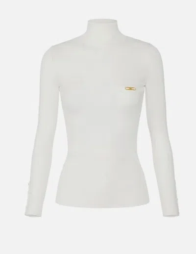 Elisabetta Franchi Sweaters In Neutral