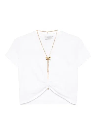 Elisabetta Franchi Sweaters In White