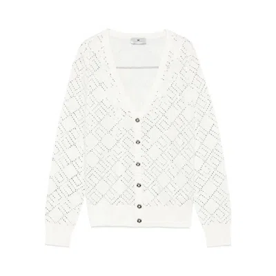 Elisabetta Franchi Sweaters In White