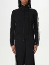 Elisabetta Franchi Zip-up High Neck Cardigan In Black