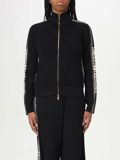 ELISABETTA FRANCHI SWEATSHIRT ELISABETTA FRANCHI WOMAN COLOR BLACK,G53733002