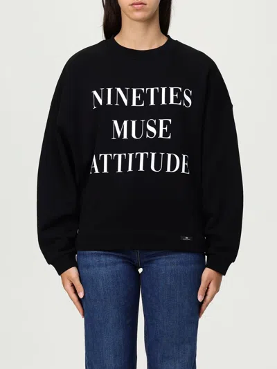 ELISABETTA FRANCHI SWEATSHIRT ELISABETTA FRANCHI WOMAN COLOR BLACK,H26513002