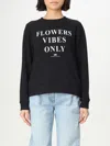 Elisabetta Franchi Black Sweater With Writing In Schwarz