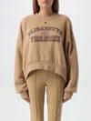 ELISABETTA FRANCHI SWEATSHIRT ELISABETTA FRANCHI WOMAN COLOR BROWN,F96709032