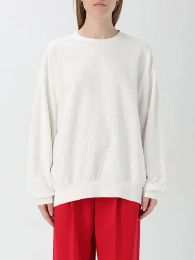 Elisabetta Franchi Sweatshirt  Woman Color Ivory In Ivory