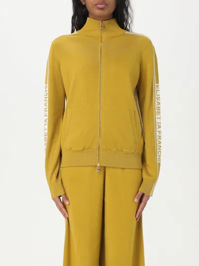 ELISABETTA FRANCHI SWEATSHIRT ELISABETTA FRANCHI WOMAN COLOR YELLOW,G53733003