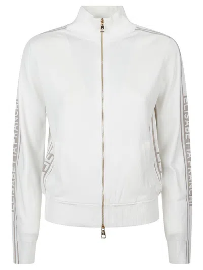 Elisabetta Franchi Sweatshirt In White