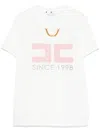 Elisabetta Franchi Logo-print T-shirt In Beige