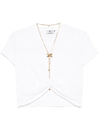 Elisabetta Franchi T-shirt In White