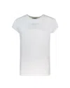 Elisabetta Franchi Crew Neck Modal T-shirt With Embroidered Thread
