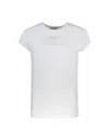 Elisabetta Franchi Crew Neck Modal T-shirt With Embroidered Thread In 270