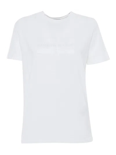 Elisabetta Franchi T Shirt Bianca In White