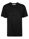 Elisabetta Franchi Short Sleeve Crew Neck Top In Black