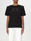 Elisabetta Franchi T-shirt  Woman Color Black