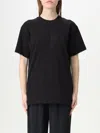 Elisabetta Franchi Short Sleeve Crew Neck Top In Black