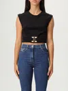 Elisabetta Franchi T-shirt  Woman Color Black In Black