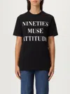 Elisabetta Franchi Slogan-print T-shirt In Black