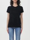 Elisabetta Franchi T-shirt  Woman Color Black In Black