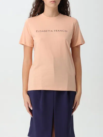 Elisabetta Franchi T-shirt  Woman Color Peach