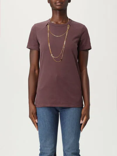 ELISABETTA FRANCHI T-SHIRT ELISABETTA FRANCHI WOMAN COLOR VIOLET,H24415019