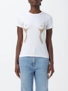 Elisabetta Franchi T-shirt  Woman In White 1