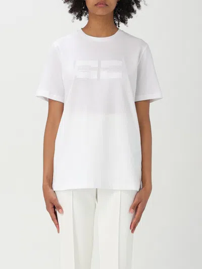 ELISABETTA FRANCHI T-SHIRT ELISABETTA FRANCHI WOMAN COLOR WHITE,426425001