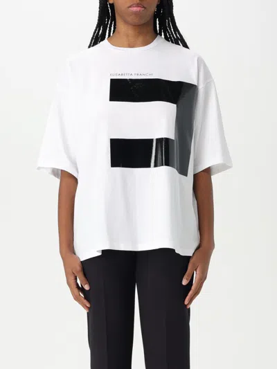 ELISABETTA FRANCHI T-SHIRT ELISABETTA FRANCHI WOMAN COLOR WHITE,426426001
