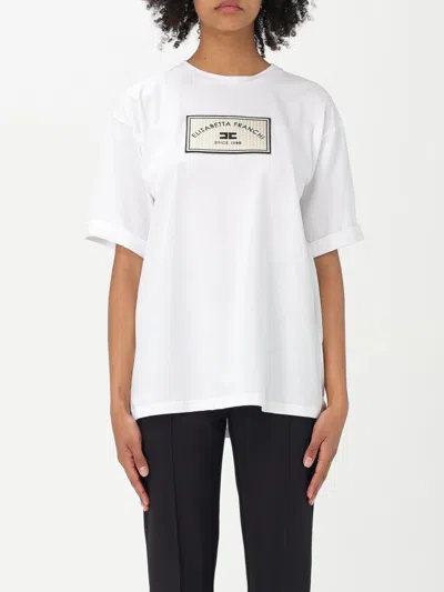 ELISABETTA FRANCHI T-SHIRT ELISABETTA FRANCHI WOMAN COLOR WHITE,G53680001